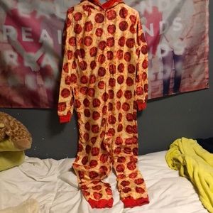 Fleece Pizza Onsie Size L